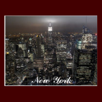 New York Postcard Cityscape New York Souvenir Card postcards