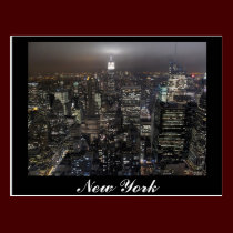 New York Postcard Cityscape New York Souvenir Card postcards