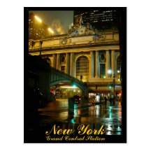 New York Postcard Grand Central Souvenir Card