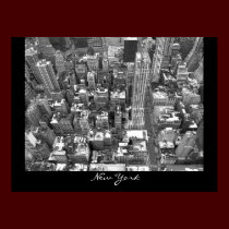 New York Poster Cityscape New York Empire Print posters