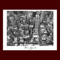 New York Poster Cityscape New York Empire Print posters