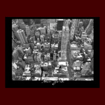 New York Poster Cityscape New York Empire Print posters