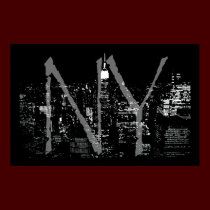 New York Poster Cityscape New York Night Print posters