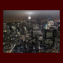 New York Poster Cityscape New York Night Print posters