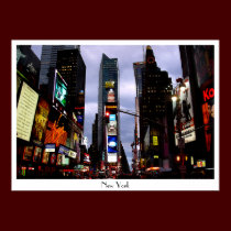 New York Poster Cityscape Times Square Night Print posters
