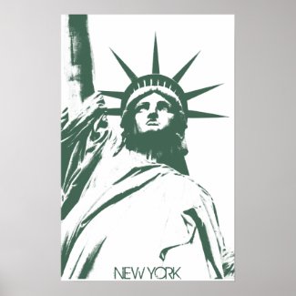 New York Poster Statue of Liberty New York Print