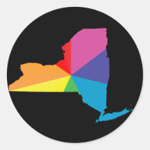 new york pride. round stickers