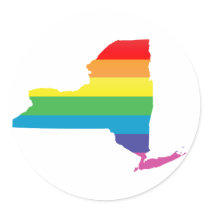new york pride. round stickers