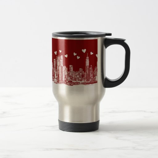 New York red hearts Mug
