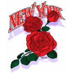 New York red rose shirt F/B
