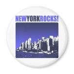 New York Rocks! Refrigerator Magnet