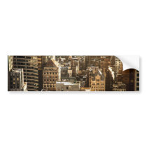 New York Rooftops - Skyscrapers in Sunlight Bumper Stickers