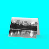 New York Skyline at Night cards
