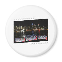 New York Skyline at Night Empire State Fridge Magnet