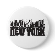 New York Skyline Buttons
