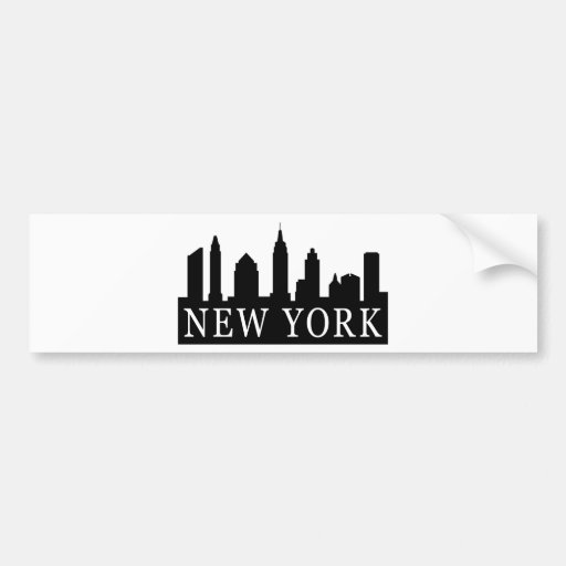 New York Skyline Car Bumper Sticker Zazzle