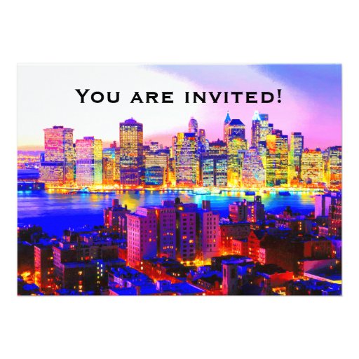 New York Skyline Invitation
