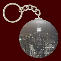 New York Skyline Key Chain New York Souvenirs keychains