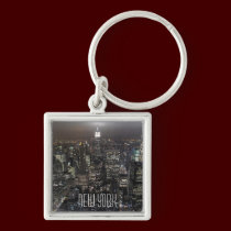 New York Skyline Key Chain New York Souvenirs keychains