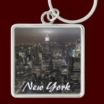 New York Skyline Key Chain New York Souvenirs keychains