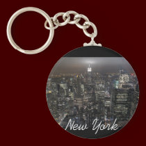 New York Skyline Key Chain New York Souvenirs keychains