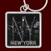 New York Skyline Key Chain New York Souvenirs keychains