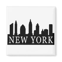 New York Skyline Refrigerator Magnets