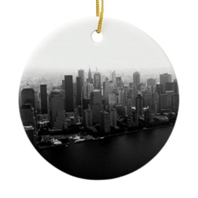 New York Skyline Christmas Ornament