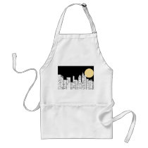 New York Skyline Silhouette Apron