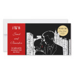 New York Skyline Silhouette Photo Card Template