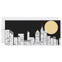 New York Skyline Silhouette rack cards