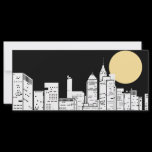 New York Skyline Silhouette Rack Card