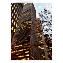 New York Skyscrapers at Dusk Card