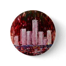 New York Skyscrapers Button Badge