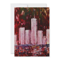 New York Skyscrapers Invitation