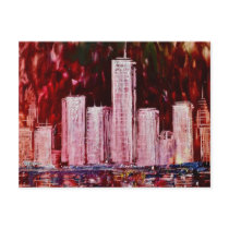 New York Skyscrapers Postcard