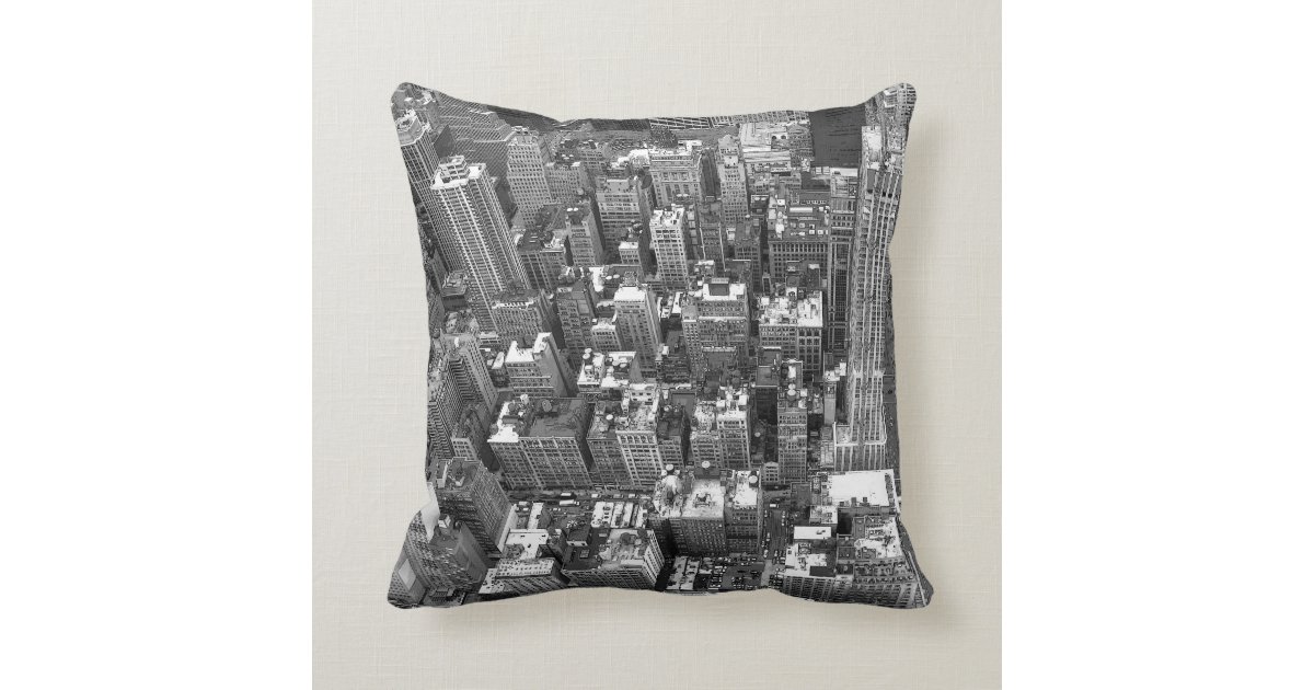 New York Souvenir Pillow NY Cityscape Pillow Zazzle