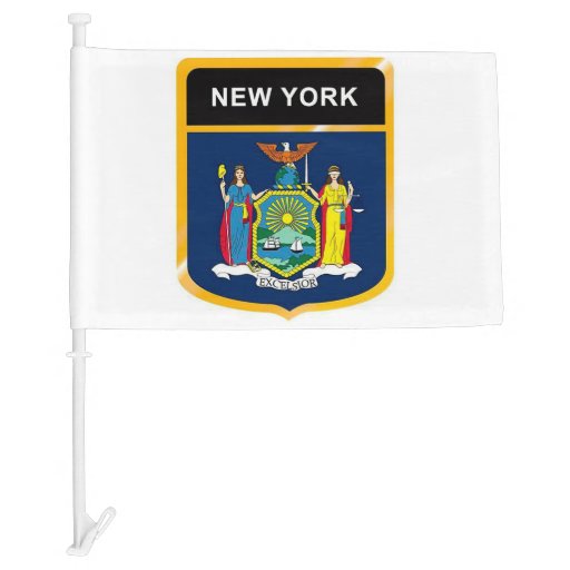 New York State Flag image for Car Flag Zazzle