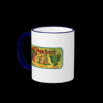 New York State Grapes Ad vintage label mugs