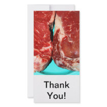 New York Steak Raw Photo Cards
