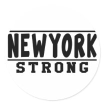New York Strong Designs Round Stickers