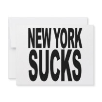 New York Sucks invitations