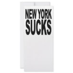 New York Sucks Customized Rack Card