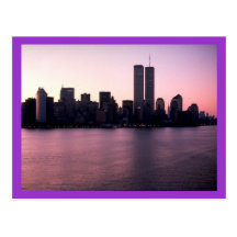 New York  SunSet Post Card