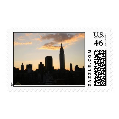 New York Sunset Postage by ashishdesai
