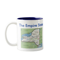 New York Symbols & Map mugs