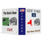 New York: The Black Bear STaTE 3 Ring Binders