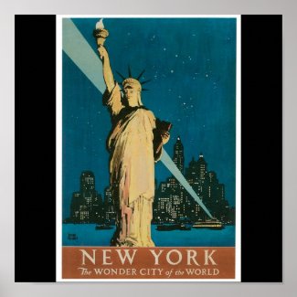 New York: The Wonder City of the World Poster print