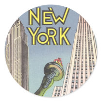 New York Travel Poster stickers