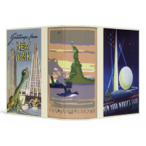 New York Travel Posters binders by YesterdayCafe New York Travel Posters binders